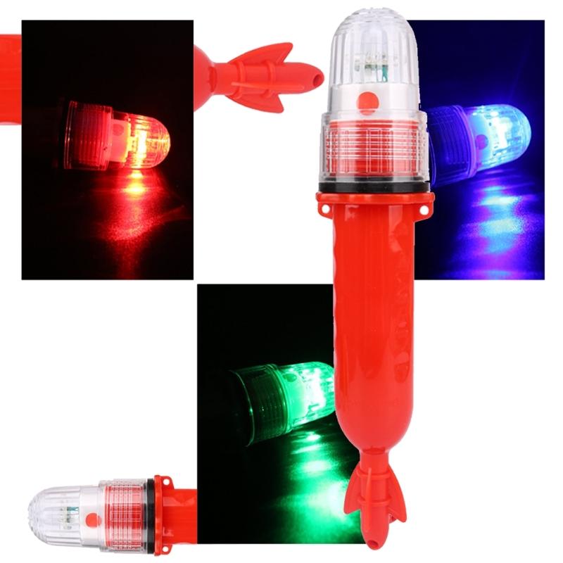 Energy Efficient 3V Fishing Light with Flashing Alerts Waterproofed Durability LED Fish Light for Marine Boats Safety