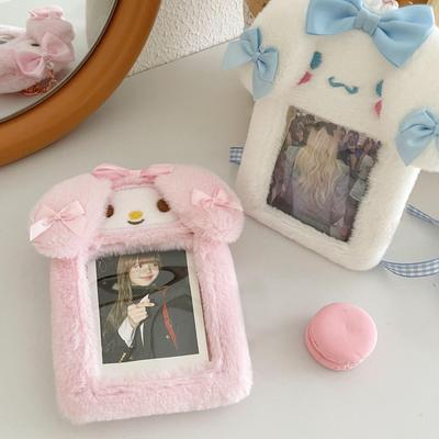 Cinnamoroll & My Melody Plush Card Holder - Ideal for Campus Meal, Bus Pass, ID, or Photos