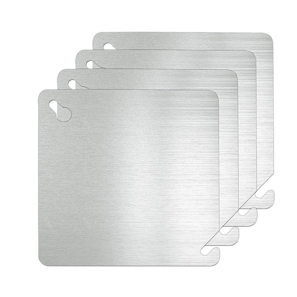 YHOPE 4x4 Metal Electrical Box Cover Plate, 4 Pcs Electric Junction Box Panel, 4 Inch Steel Metal Corrosive Resistant Cover