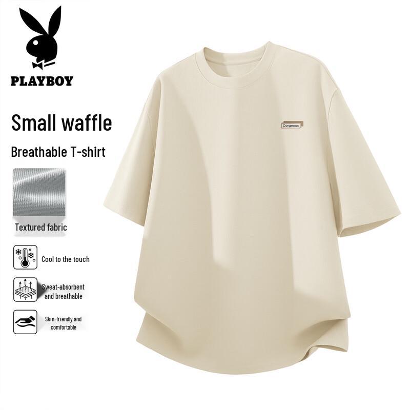 PLAYBOY Men s American Waffle Knit Short Sleeve T-Shirt 3XL