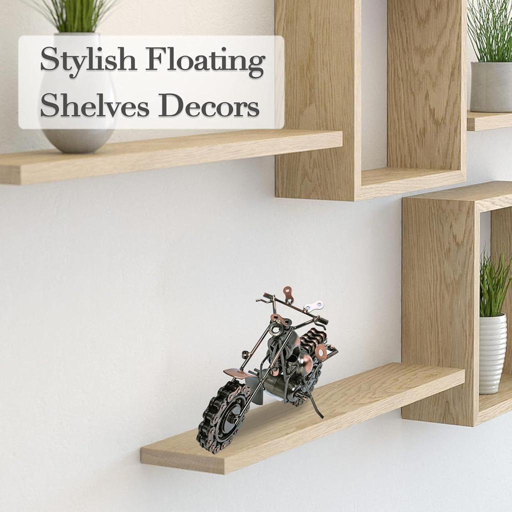 Motorcycle Gifts for Men Unique, Birthday Gifts for Men & Women Riders, Vintage Home Office Decor, Scrap Metal Motorcycle Art