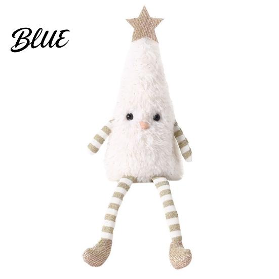 Cozy Aesthetic Room Accents Christmas Tree Plush Ornament with Dangling Legs Cute Soft Stuffed Figure Festive Figure Doll for Home Living