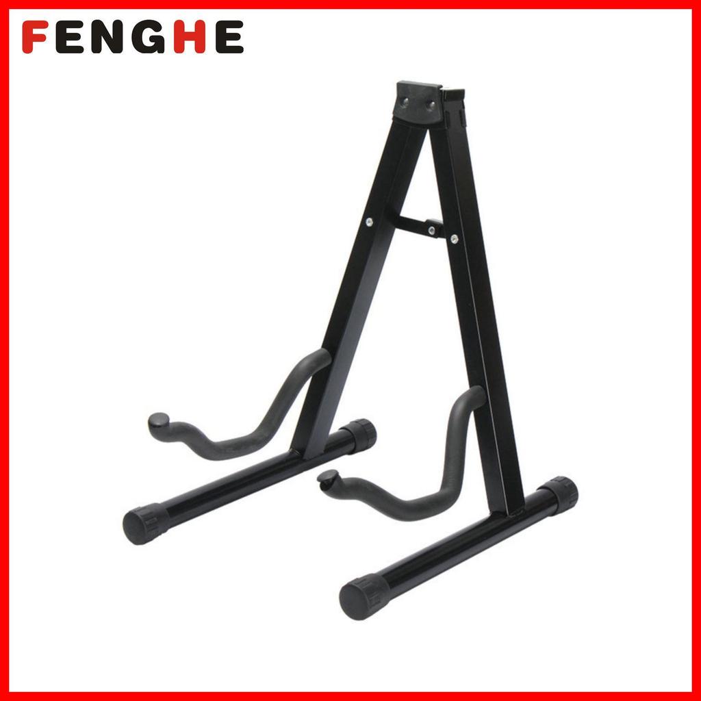 Dual-use A-frame Folding Guitar Stand & Seat for Electric Guitar