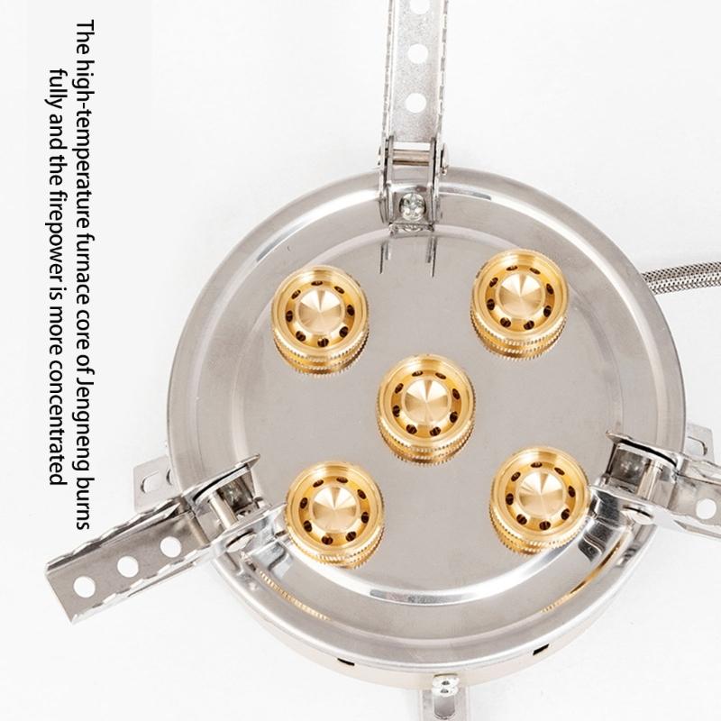 Compacts Durability Camp Stove Survival Furnaces Windproofed Hiking Field Stove for Fishing Picnics