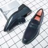 Fashion Italian Moccasins Men Loafers Suede Oxford Classic Original Derbies Shoes Slip-On Wedding Shoes Pointed Toe Dress Leather Shoe