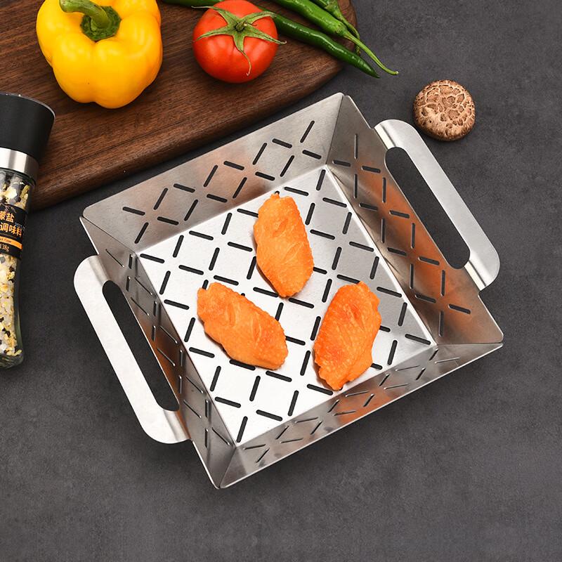 ZISIZ Non-Stick BBQ Grill & Roasting Basket