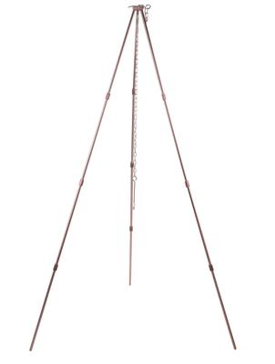 Camping Moon MS-105-BRZ Tripod L 4 Tier Folding Bonfire Tripod Weight Capacity 15KG Storage Case Included