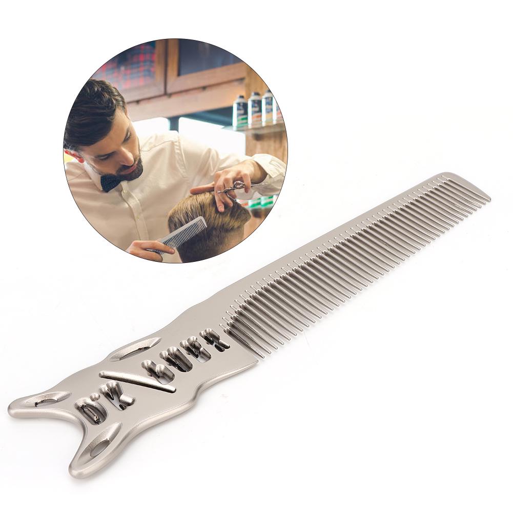 Professional Hair Cutting Comb Space Barbers Salon Hairdressing Aluminum CombComb