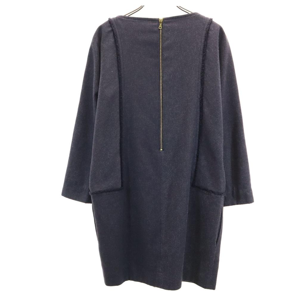 Drawer made in Japan Long sleeve Front Gathered one piece 38 gray Women Used