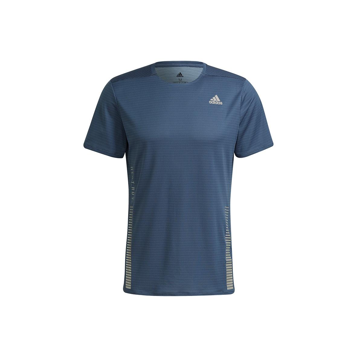 

Adidas Premium Reflective Running Short Sleeve T-Shirt Men Tops Tech-Blue H32557 S