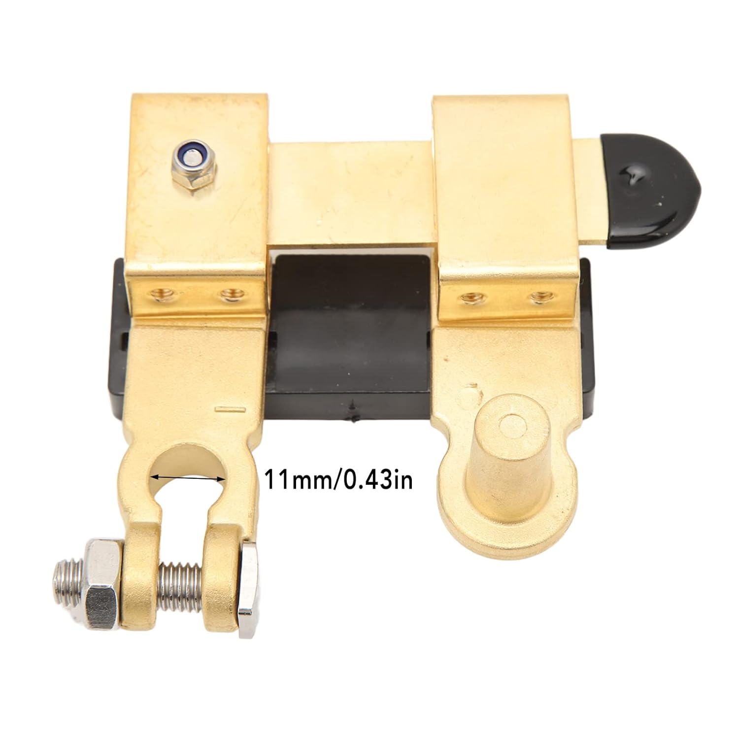 11mm Top Post Negative Battery Disconnect Switch Copper Battery Shut Off Switch 12V 24V Battery Disconnect Switch for Car RVs Marine Boat Truck
