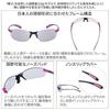 Used SWANS Sports Polarized Sunglasses Airless Leaf Fit Polarized Lens Model SALF-0053 BK Black X Magenta Driving Fishing Running Climbing 1