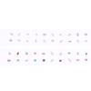 20 Pcs/Sheets Ear Seed Acupuncture Auricular Alien Colored Diamonds Disposable Ear Stickers Massage Therapy Needle Patch