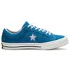 Converse Scarpe da Skate Unisex One Star Vintage in Pelle Scamosciata Basse Blue Hero Blu e Bianche