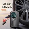 Portable Wireless Air Pump & Power Bank: Multi-Function Digital Display Tire Inflator with Emergency Power Supply