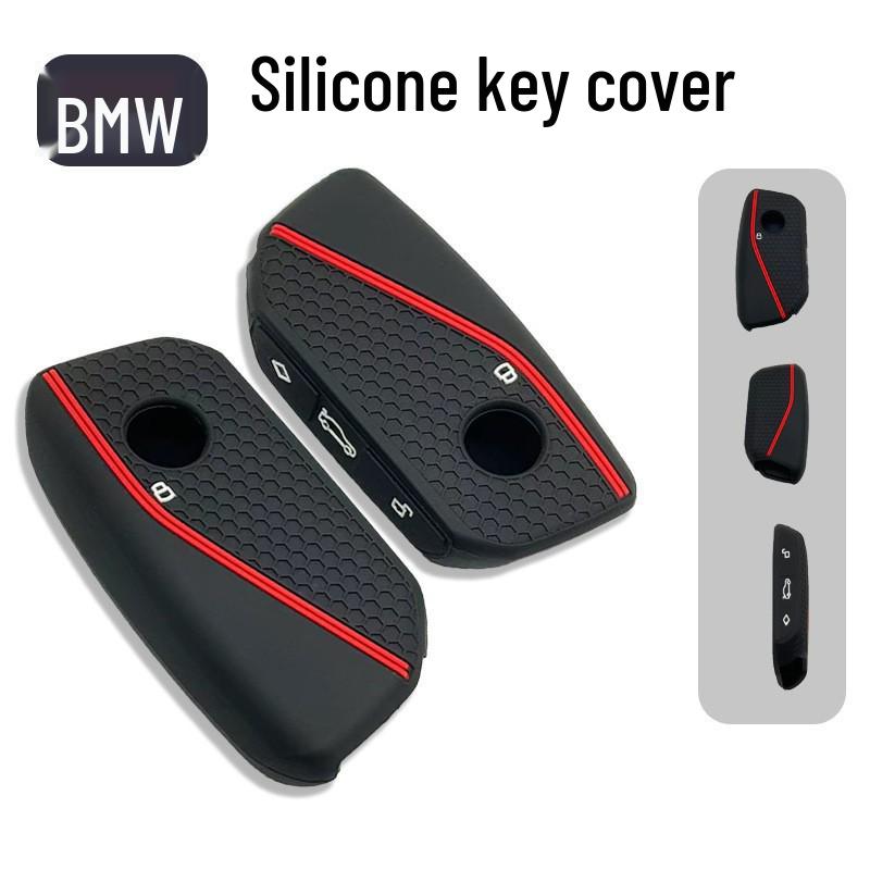 BMW 2024 X7 Silicone Key Fob Cover for 735li/740li - Full Coverage Remote Protection