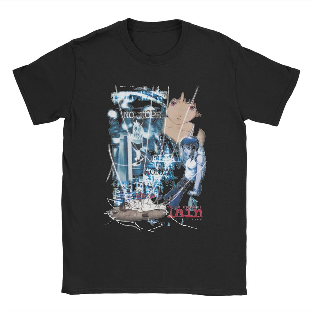 Serial Experiunisexts Lain Classic TShirt T Shirts Unisex Unisex Cotton Humorous TShirt O Neck Tees Short Sleeve Clothing Big Size