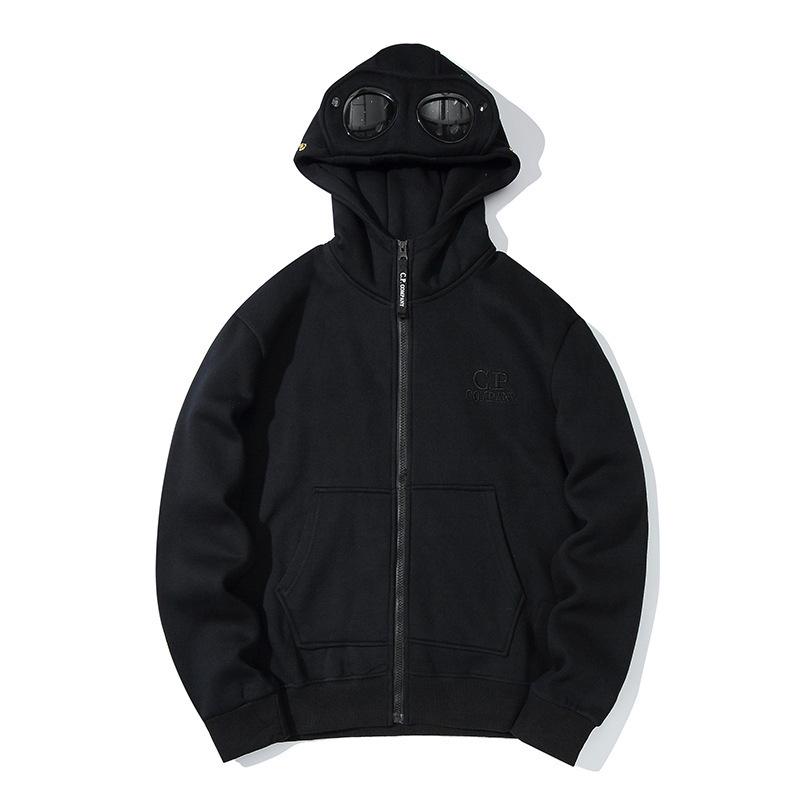 Trendy Autumn/Winter Unisex Round Lens Zipper Hoodie
