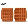 3D Skull Ice Cube Tray Cake Mold with 20 Cavity, Halloween Theme, Silicone Non-Stick Candy Handmade Soap Making Tool Mold, Realistic for Baking Mousse
