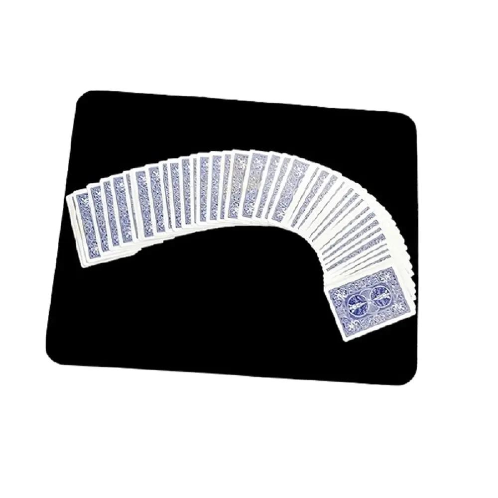 Black Close-Up Performance Pad Magic Playmat Poker Card Deck Mat Magician Props Coin Magic Gimmicks Gift for Kids Adults Party