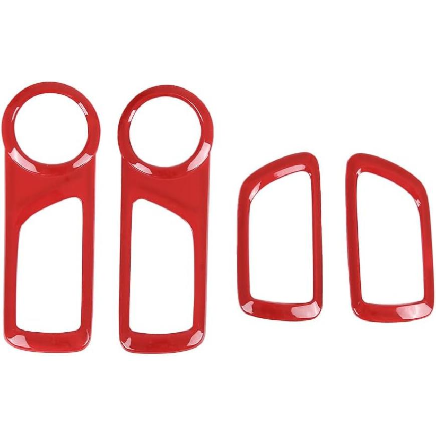 PIUGILH Fit for Toyot*a Tacom*a 2005-2015 Inner Door Handle Frame, ABS Door Inner Grab Handle Trim Cover Sticker, Car Interior Decoration