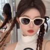 Retro Cat Eye Sunglasses Female Summer Spice Street Shot Sunscreen Trend Uv Protection Sunglasses Male Polarized Sunshade