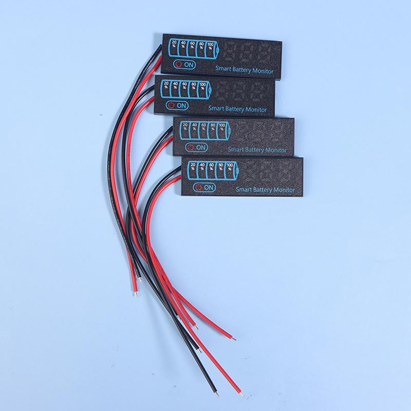 Indicador de nível de bateria 3S-14S DC7-55V 12V 24V 36V 48V 18650 Lipo Placa de capacidade de bateria de lítio Testador de tensão de carga de bateria