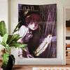 Serial Experiments Lain Cartoon Anime Tapestry Hippie Flower Wall Carpets Dorm Decor Cheap Hippie Wall Hanging