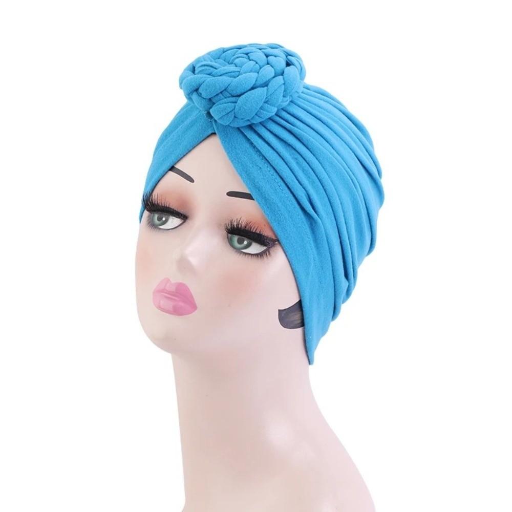 Elastic Twist Knot Turban Hat Wrap Style Cancer Chemo Hat Fashion Hijab Caps  Women Headwear