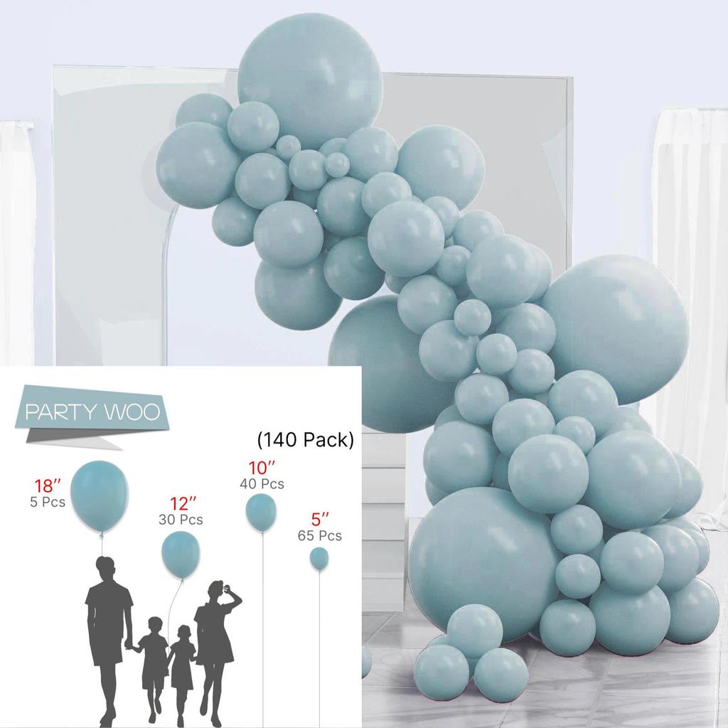 Conjunto de Balões Macarons Matte e Metálicos para Decorações de Festa de Aniversário Multicena