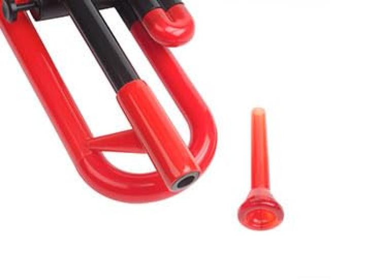 PTRUMPET1Y Gelbes Mundstück und Tragetasche Kunststoff-Blechblasinstrumente Trompete in B [Tasche inklusive]