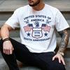 Amerika 250 Jahre Shirt USA 250. Jubiläum T-Shirt 4. Juli Unabhängigkeitstag Kleidung Herren Damen Unisex Mode Lässig Baumwoll Oberteile