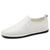 Large Size Loafers, One-pedal Lazy Casual Shoes, Spring and Summer Low-top Hollowed-out Ventilation Holes, Leather Driving Shoes