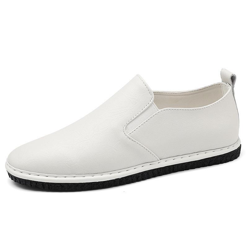 Large Size Loafers, One-pedal Lazy Casual Shoes, Spring and Summer Low-top Hollowed-out Ventilation Holes, Leather Driving Shoes