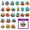 50 Architecture World Landmarks Stickers Humanistic Landscape Creative Tourism City Notebook Luggage Waterproof