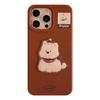 Cute Bear 17promax Apple 16 Mobile Phone Case IPhone 14 Suitable for 13 Three-dimensional West Highland 12 Silicone 11