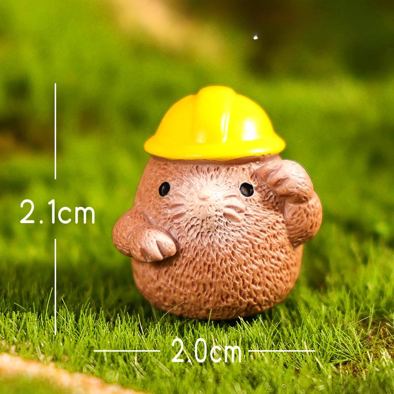Niedliche und bezaubernde kleine Murmeltier Gartenlandschaft Dekoration Puppenhaus Büro Schreibtisch Ornament
