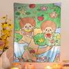 Cute Mmonchhichiss Anime Tapestry Hippie Flower Wall Carpets Dorm Decor Cheap Hippie Wall Hanging