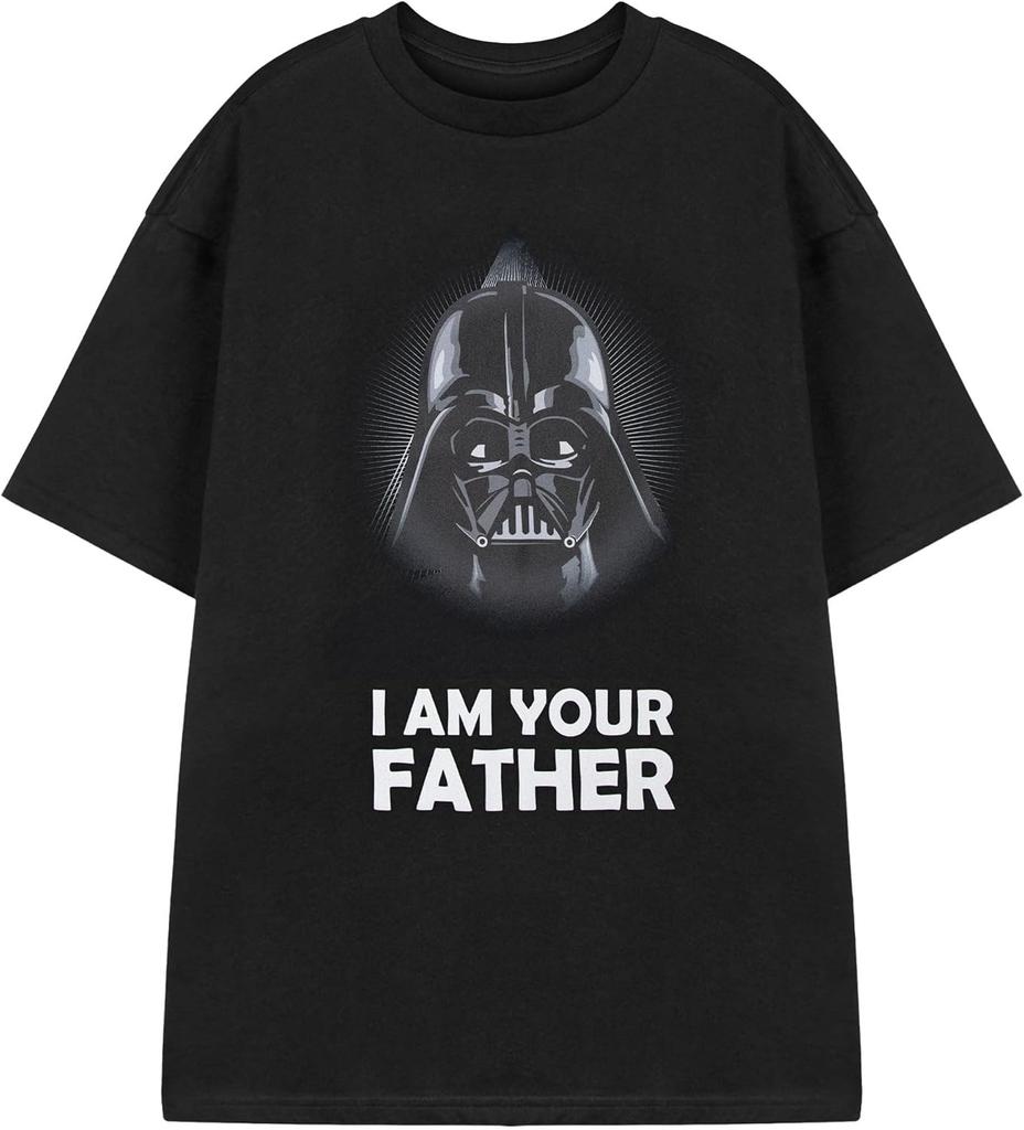 STAR WARS Darth Vader Schwarzes Grafik-T-Shirt _ Klassisches Ich bin dein Vater Zitat T-Shirt