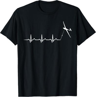 Aereo Aliante Cuore Pilota Divertente Aliante Volo Amante Regalo T-Shirt Unisex