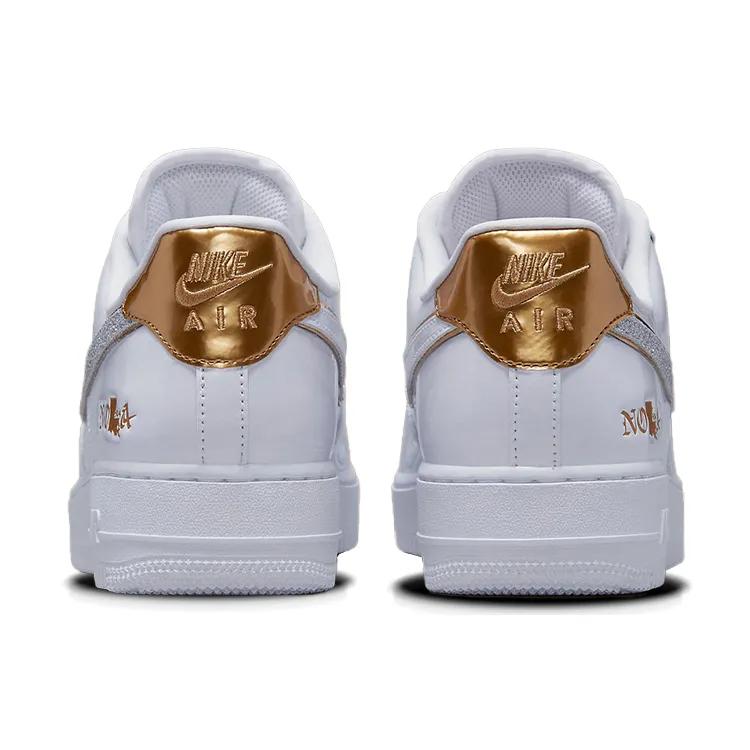 Nike Air Force 1 Low 'NOLA' (Unisex) White / Multi-Color / Metallic Gold / University Red Skate Shoes DZ5425 100