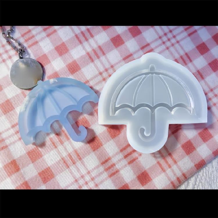 Umbrella Silicone Mold Quicksand Casting Mold Epoxy Resin Shaker Mold for Jewelry DIY Crafts Making Resin Pendant Mold