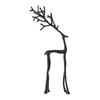 1/2Pcs Christmas Reindeer Statue Minimalist Artistic Deer Figurine Metal Animal Sculpture Home Office Desktop Decoration Ornament