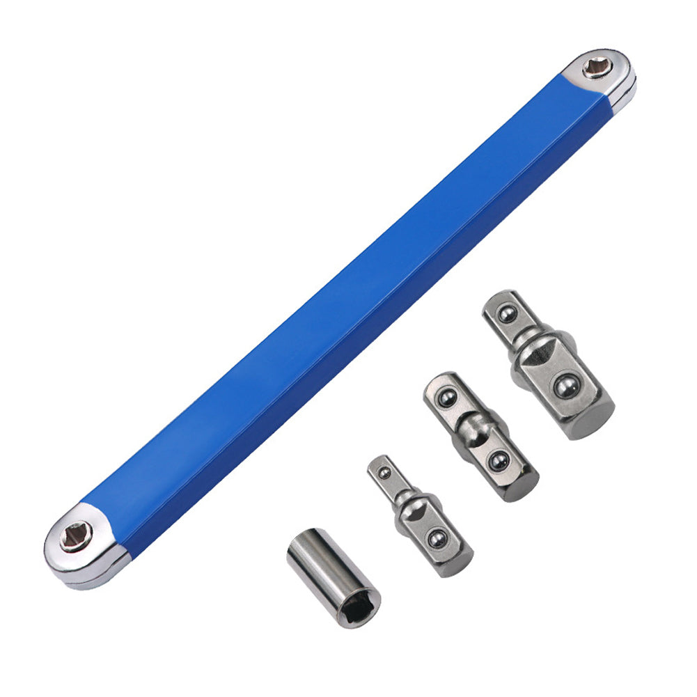 

Versatile Extension Ratchet Wrench With 1/2 , 1/4 And 3/8 Multi-Purpose Zero Offset Extension Wrench For Tight Space Work Tool