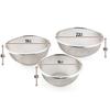 Made in Japan, 18-8 Stainless Steel Colander, Elite Colander, Value 3-Piece Set