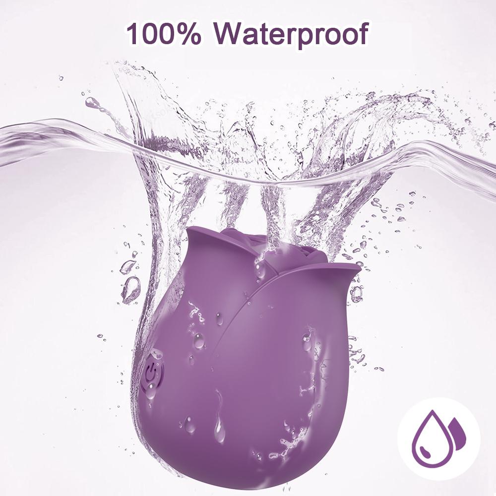 Sucking Rose Vibrator, Nipple Clitoris Stimulator, Female Sex Toy Adult Products, Vibrating Massager, Couple Flirting Sex Toy