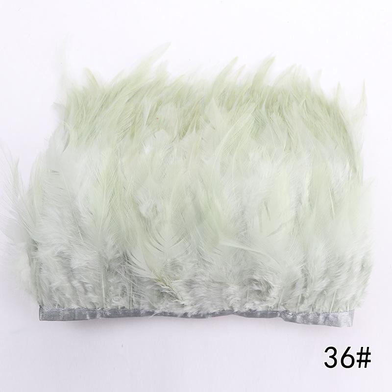Feather Cloth Strip 10-15Cm Stage Performance Clothing Accessories Rooster Hair Cloth Edge Feather Strip