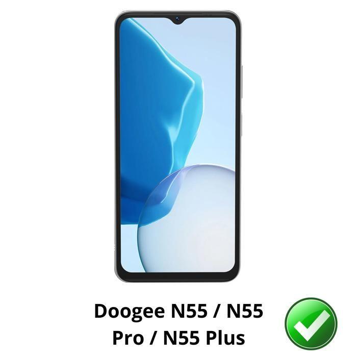 Displayschutz für Doogee N55/N55 Pro/N55 Plus [2er-Pack] Schutzfolie aus Kunststoff, widerstandsfähig, ultradünn Phonillico®
