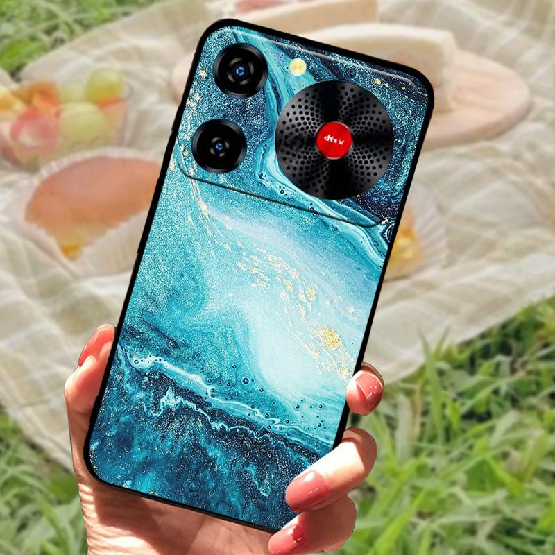 Per ZTE Nubia Custodia Musica Antiurto TPU Silicone Nero Paraurti Cover Per ZTE Nubia Custodie Telefono Musica Carina Cover Posteriore Fundas Capa