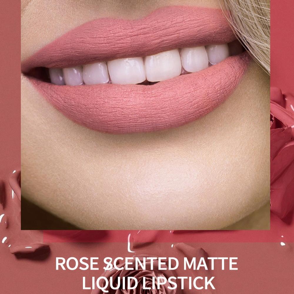 6pcs Matte Liquid Lipstick Set, Waterproof Velvet Naked Lip Gloss, Long-Lasting Non-Stick Cup Nude Red Lip Tint, Pigmented Makeup Cosmetics for Women